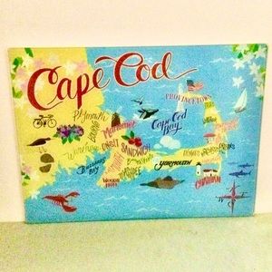 Cape Cod Massachusetts glass cutting board.